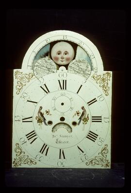 Thomas Osborne, Birmingham: Arched with moon dial, c.1790 / Clockmaker: John Stanyer, Chester, c.1790