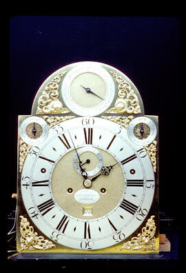 Unknown maker: Brass arched dial / Clockmaker: Deveraux & Bowley, London, 1710–73