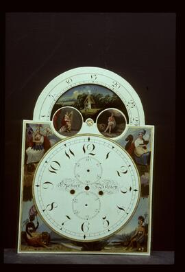 William Francis, Birmingham: Arched with moon dial, 1820 / Clockmaker: Spencer, Bilston, 1800s