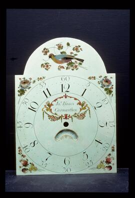 James Wilson, Birmingham: Birds in arch dial, 1805–9 / Clockmaker: James Isaac, Carmarthen, 1805–20