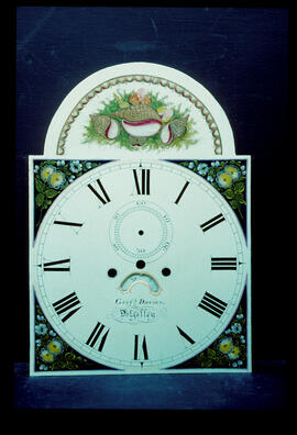 Edward Hobson & Son, Birmingham: Picture in arch dial, 1830 / Clockmaker: Griffiths Davies, Dolgellau, 1800–84