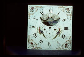 Thomas Osborne, Birmingham: 12 o'clock moon dial, 1785–90 / Clockmaker: Archibald Coates, Wigan, 1767–97