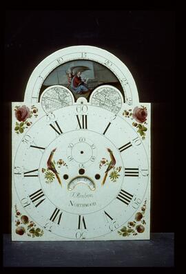 Thomas Osborne, Birmingham: Arched with moon dial, 1785–90 / Clockmaker: Thomas Benbow, Northwood, 1785