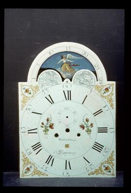 Thomas Osborne, Birmingham: Arched with moon dial, c.1790 / Clockmaker: Owen Watkin, Llanrwst, 1761–80