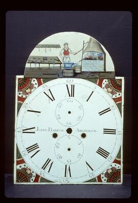 Unknown maker, Scottish made: Picture in arch dial / Clockmaker: John Barron, Aberdeen, 1765–1852