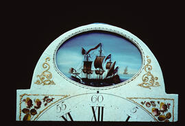 James Wilson, Birmingham: Automata dial (detail), 1780s / Clockmaker: Ben Rice, Neath, 1757–1813