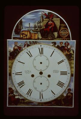 Unknown maker, Scottish made: Picture in arch dial, 1823 / Clockmaker: George Bain, Brechin, 1837–57