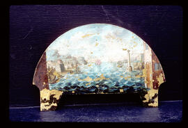 Unknown maker: Automata dial (arch detail before restoration) / Clockmaker: unmarked