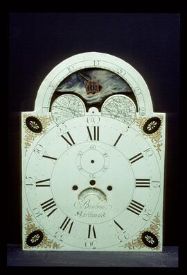 Thomas Osborne, Birmingham: Arched with moon dial, 1785–90 / Clockmaker: John Benbow, Northwood, 1696?–1806