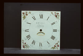 James Wilson, Birmingham: Square dial (early), 1772 / Clockmaker: R. Webster, Salop, 1755–1832
