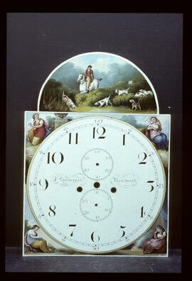 Walker & Finnemore, Birmingham: Picture in arch dial, 1811 / Clockmaker: Jos. Symcock, Nantwich, 1809–34