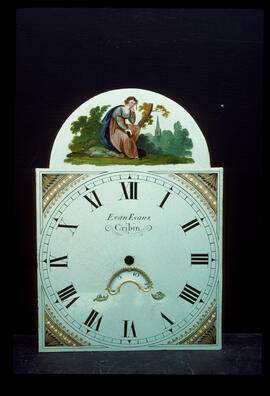 Unknown maker: Picture in arch dial / Clockmaker: Evan Evans, Cribin, 1782–1864