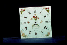 James Wilson, Birmingham: Square dial, 1785–90 / Clockmaker: R. Webster, Salop, 1777–1800