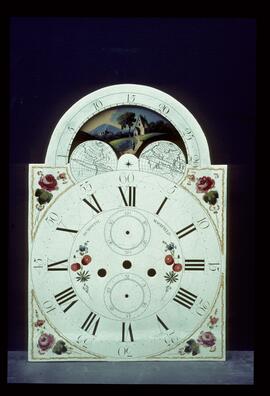 Francis Byrne, Birmingham: Arched with moon dial, c.1785 / Clockmaker: John Booth, Wakefield, 1765–97