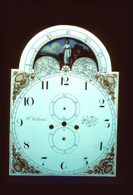 Walker & Hughes, Birmingham: Arched with moon dial, c.1820 / Clockmaker: William Holland, Chester, 1782–1828