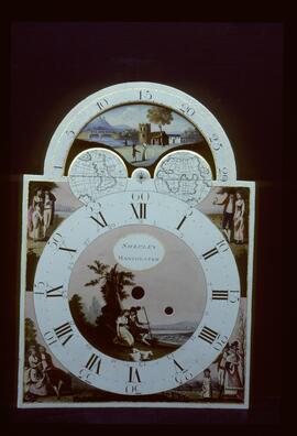 Unknown maker, Manchester: Arched with moon dial, 1780-1820 / Clockmaker: Edward Shepley, Manchester, 1788-1800
