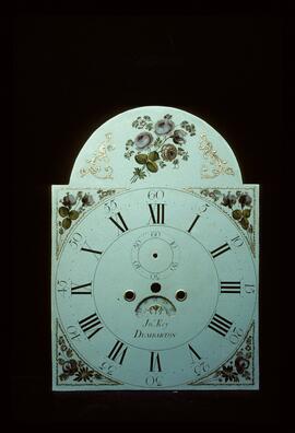 James Wilson, Birmingham: Gesso in arch dial, c.1795 / Clockmaker: Thomas Key, Dumbarton