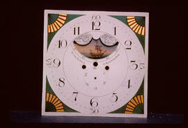 Unknown maker, Newcastle or Halifax: 12 o'clock moon dial / Clockmaker: John Wignall, Ormskirk, 1815–20